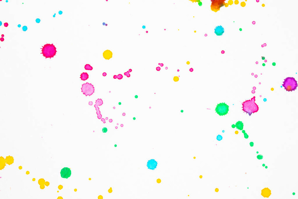 A Acrylic Paint Splatters and spots for Background - Photo, Image