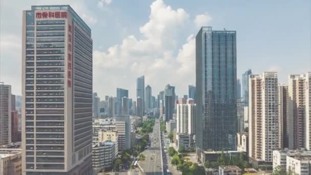 Wuhan City maamerkki ja Skyline maisemia   - Materiaali, video