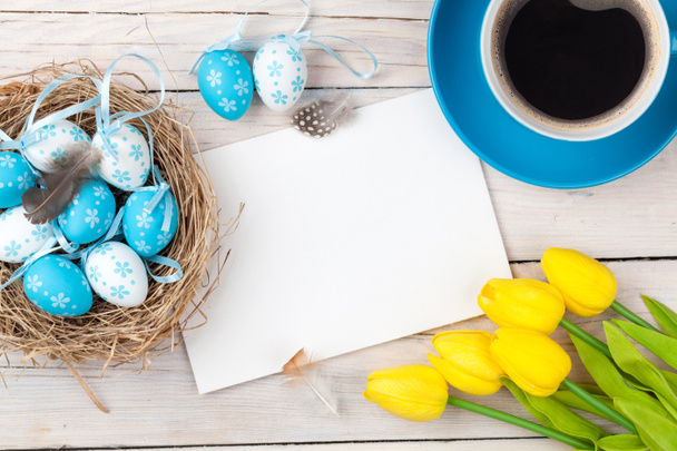 Easter background with   eggs - Photo, Image