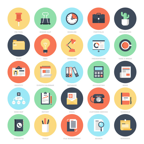 Office Icons - Vector, Image