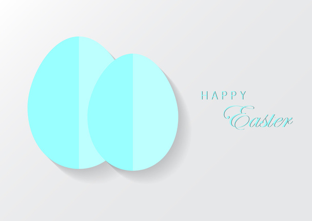 Happy Easter celebrations greeting card design - Vektör, Görsel