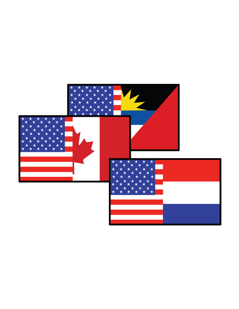 A flags that's half set - Vector, Image