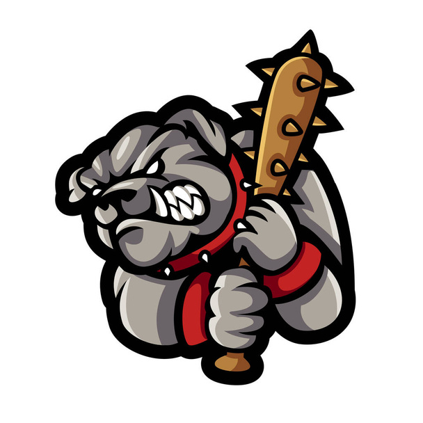 Bulldog Mascot Sport logo vektorissa Kuvitus - Vektori, kuva