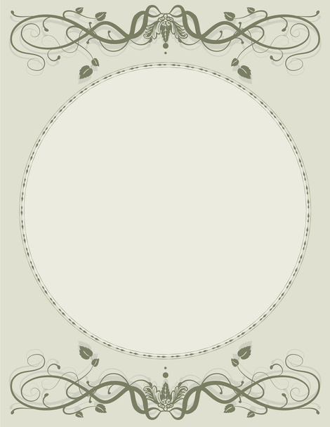 Decorative scroll background - Vector, Imagen