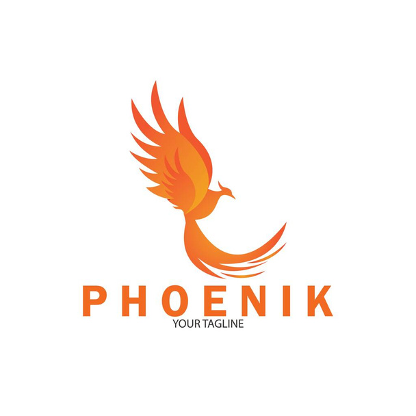 Phoenix-kuvakevektorin kuvitusmallin suunnittelu - Vektori, kuva