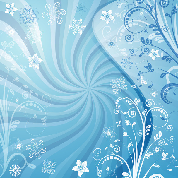 Marco de Navidad azul suave
 - Vector, Imagen