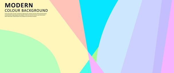 Vectorontwerp Abstract kleurrijke geometrische en vloeiende vectorachtergrond geschikt voor zomerfestival, displays, sjablonen en wallpapers - Vector, afbeelding