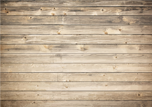 Grunge wooden texture with horizontal planks. Vector floor surface - Vector, Image