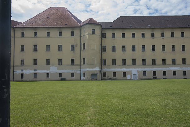 view from the inner courtyard of a prison, prison life - Photo, Image