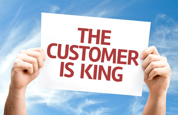 The Customer is King card - Photo, Image