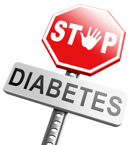 Stop diabetes sign - Photo, image