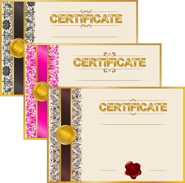 Elegante modello di certificato, diploma
 - Vettoriali, immagini