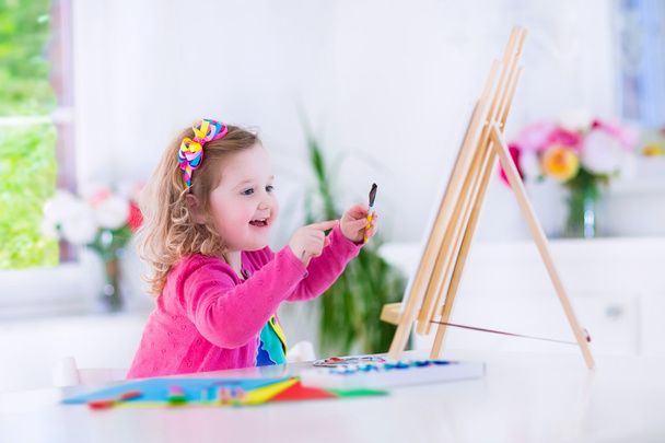Mała dziewczynka Malarstwo - Zdjęcie, obraz