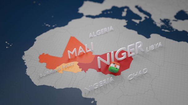 Nigerská mapa a krize: Porozumění současné situaci - Fotografie, Obrázek