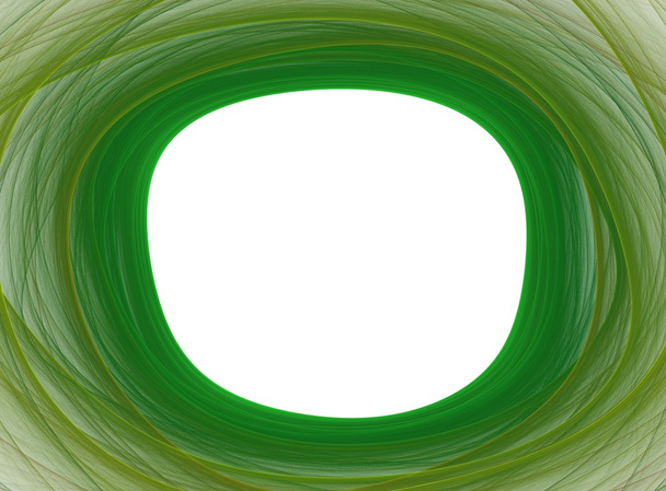 Abstract green frame in white - Photo, Image