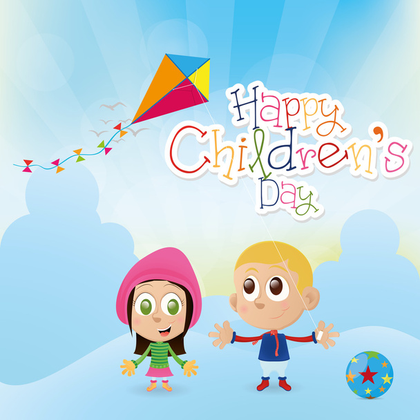 Happy children's day - Vektor, kép
