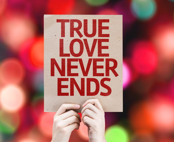 Pravda, láska nikdy nekončí karta - Fotografie, Obrázek