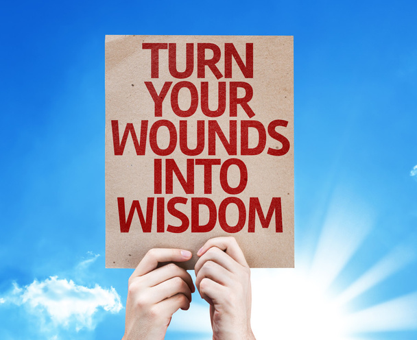 Turn Your Wounds Into Wisdom card - Photo, Image