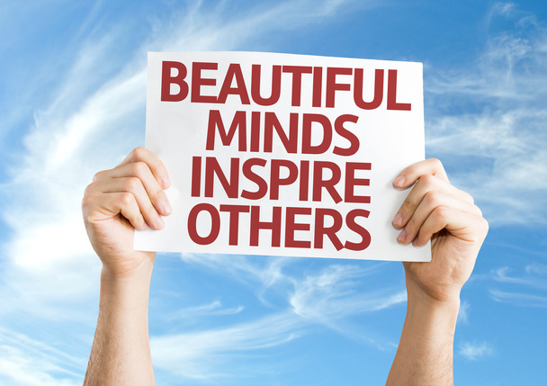 Hermosas mentes inspiran a otros tarjeta
 - Foto, imagen