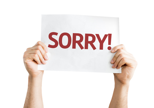 Sorry! card in hands - Photo, Image