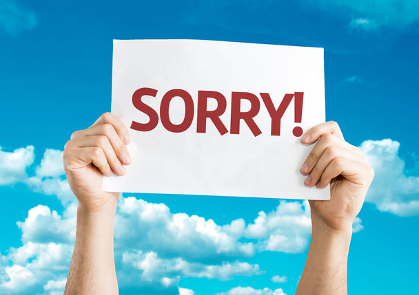 Sorry! card in hands - Photo, Image