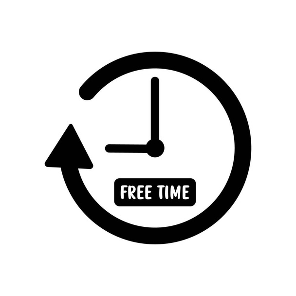 Free Time Icon, Zeit- und Datumssymbol, Kalendersymbol, Ersatzteile, Hobby, Schnelllieferwagen, Transport, Benutzeroberfläche, Versand, Aktivitäten Vektorillustration - Vektor, Bild
