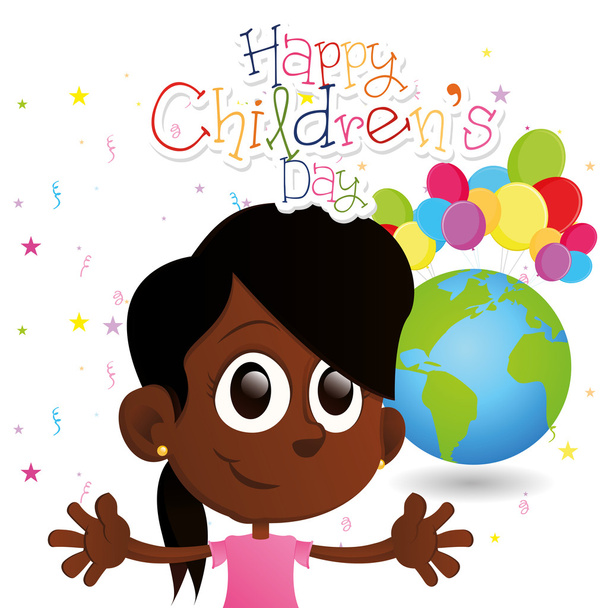 Happy children's day - Vettoriali, immagini