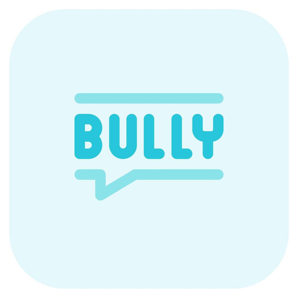 Bully, a mean content to harm people. - Vector, Image