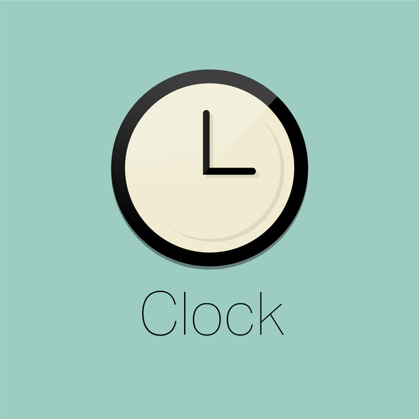 clock icon vector - Vektör, Görsel