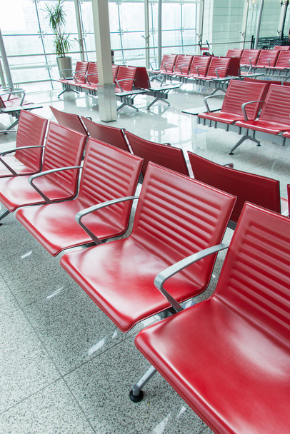 Židle v letištní hale - Fotografie, Obrázek