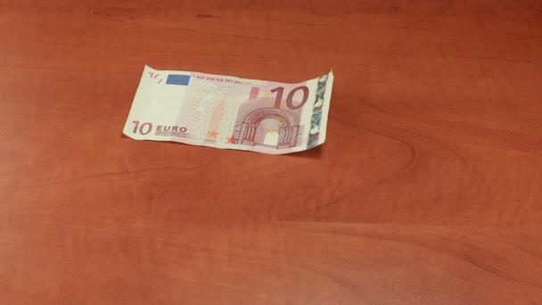 Oszustwa wymiany 10 Euro do Afganistanu rachunki - Materiał filmowy, wideo
