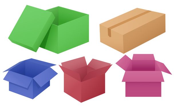 Boxes - Vector, Imagen