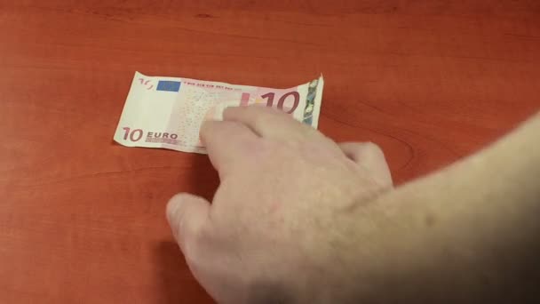 Oszustwa wymiany 10 Euro do rial irański - Materiał filmowy, wideo