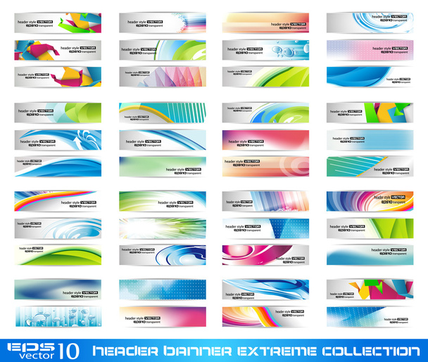 Header Banner extreme collection - Vector, Image