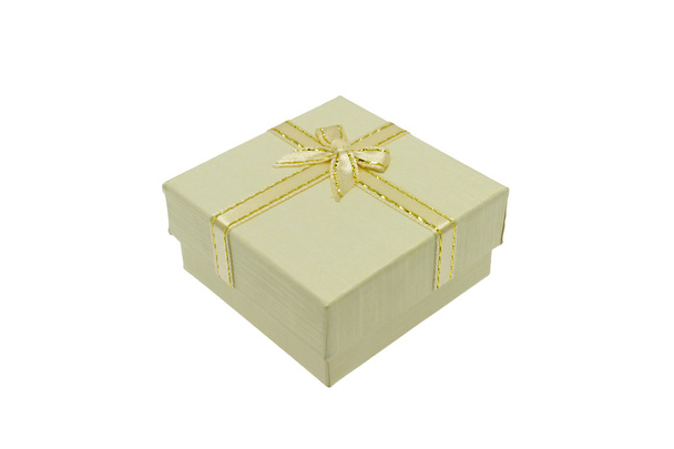 Caja de regalo de Navidad beige y festival importante
 - Foto, imagen