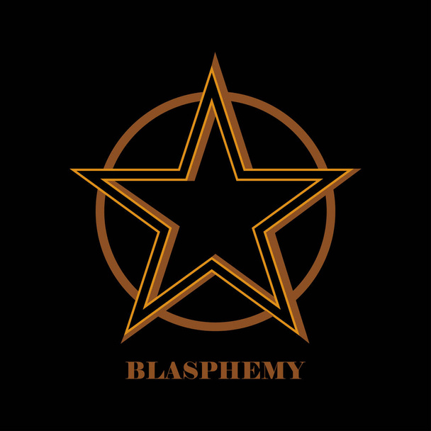 Blasphemy релігія значок Векторні ілюстрації символ бажання - Вектор, зображення