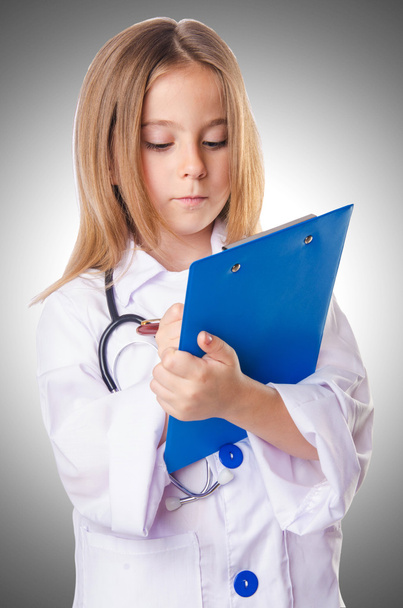 Little girl in doctor costume - Zdjęcie, obraz