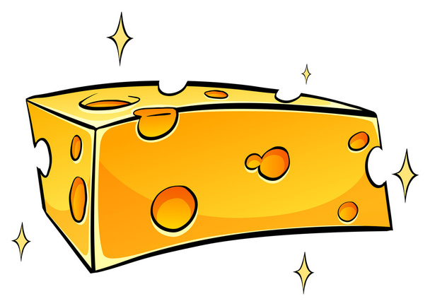 Шматочок смачного сиру
 - Вектор, зображення