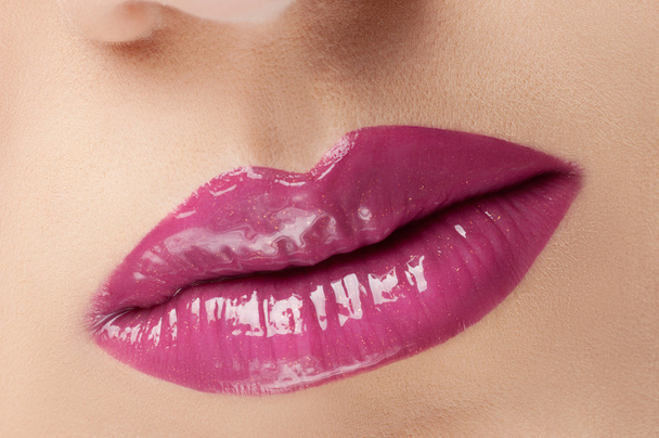 Red lips . - Φωτογραφία, εικόνα