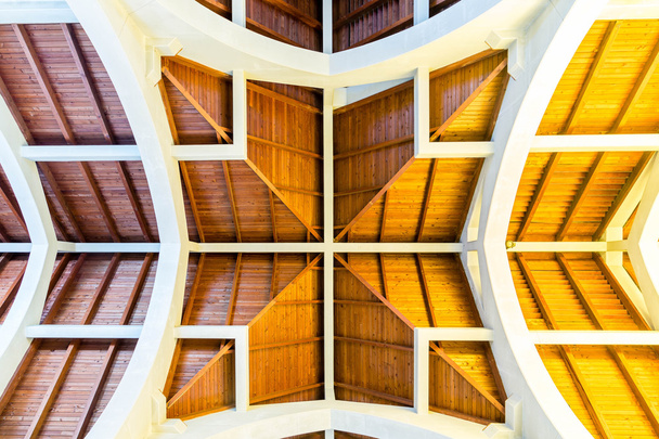 Inticate Ceiling Details in Catholic Church - Photo, Image