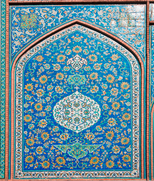 Παράδειγμα της Ισλαμικής κουλτούρας - κεραμίδι floral μοτίβα - Φωτογραφία, εικόνα