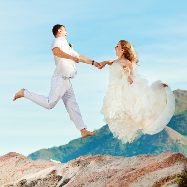 Wedding jump - Fotoğraf, Görsel