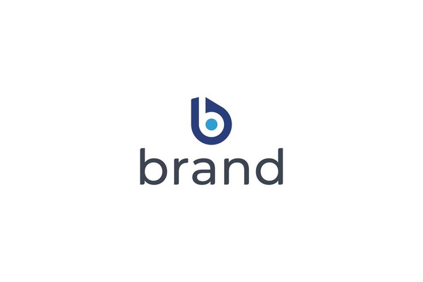 Brief b moderne en minimale zakelijke website logo - Vector, afbeelding
