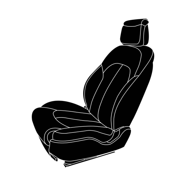 Car seat icon vector illustration symbol design - Vector, Image