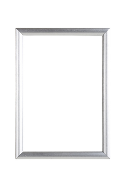 срібна металева рамка картини, ізольована на білому
 - Фото, зображення