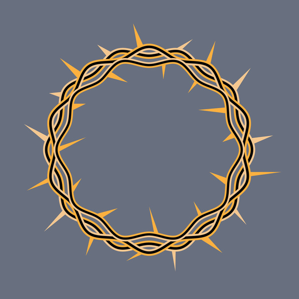 Coroa de Espinhos de Cristo Ilustração
 - Vetor, Imagem