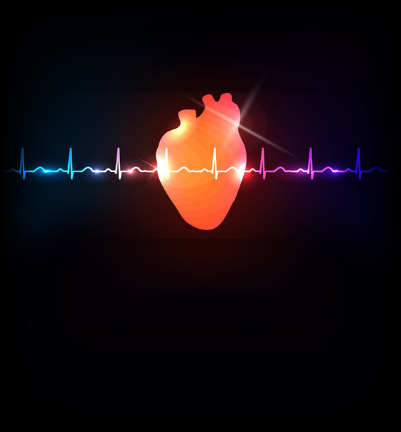 Zdrowe serce - Wektor, obraz