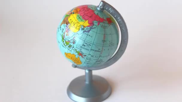 Rotating globe - stop motion animation - Footage, Video
