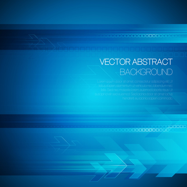 Vector abstract technology background with lines and arrow - Vector, Image