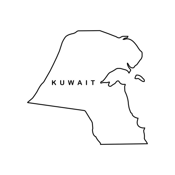 KUWAIT mappa icona vettoriale illustrazione simbolo design - Vettoriali, immagini